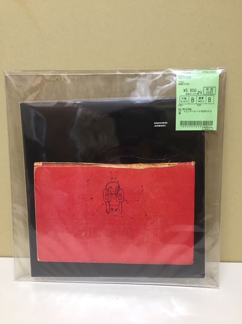 RADIOHEAD『AMNESIAC』、『KID A』10インチEU ORIGINAL盤で入荷 RADIOHEAD『AMNESIAC』、『KID A』10インチEU ORIGINAL盤で入荷