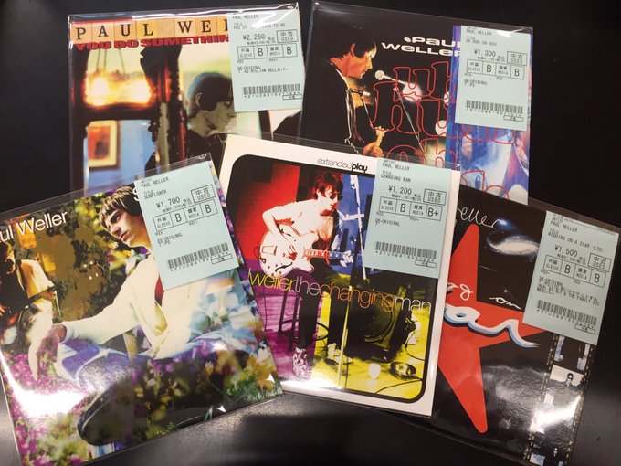 中古新入荷】PAUL WELLERのオリジナル盤、7インチ/10インチがまとまっ