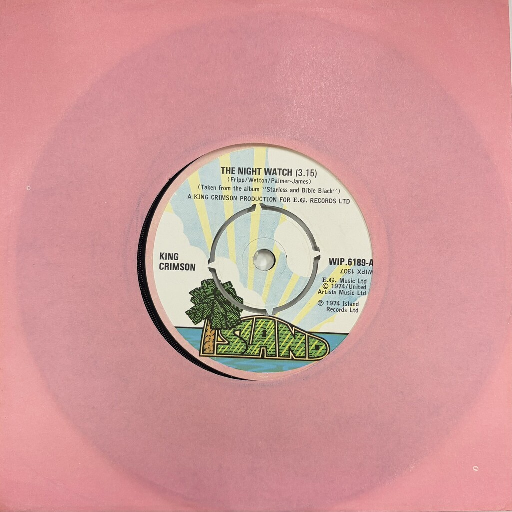 プログレ新入荷⁂キング・クリムゾン 7inch 