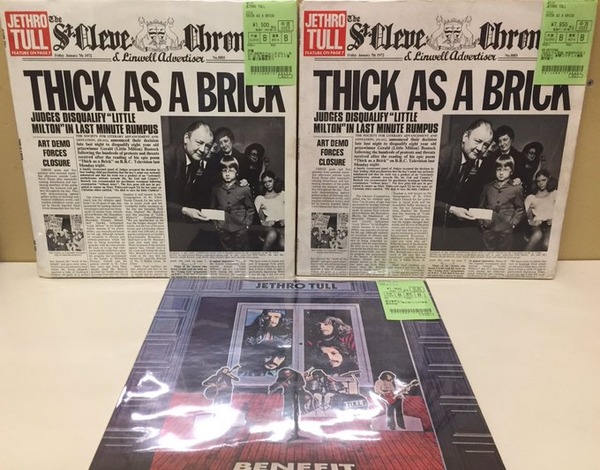 中古新入荷情報】JETHRO TULL のLP、まとめて入荷いたしました
