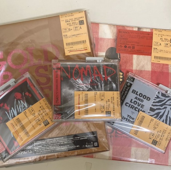 ☆中古品入荷情報☆THE BIRTHDAY,ROSSOのCD,Blu-rayがまとまって入荷