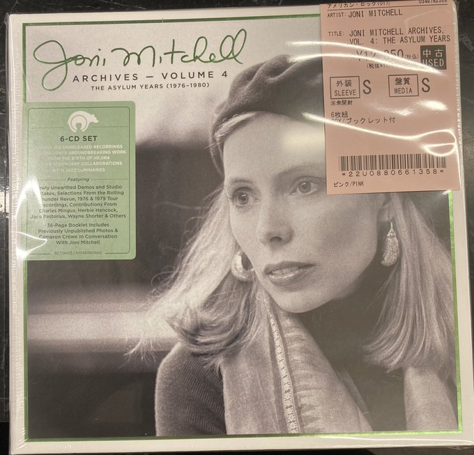 ☆中古新入荷情報☆】ジョニ・ミッチェルのBOXがまとまって入荷いたし