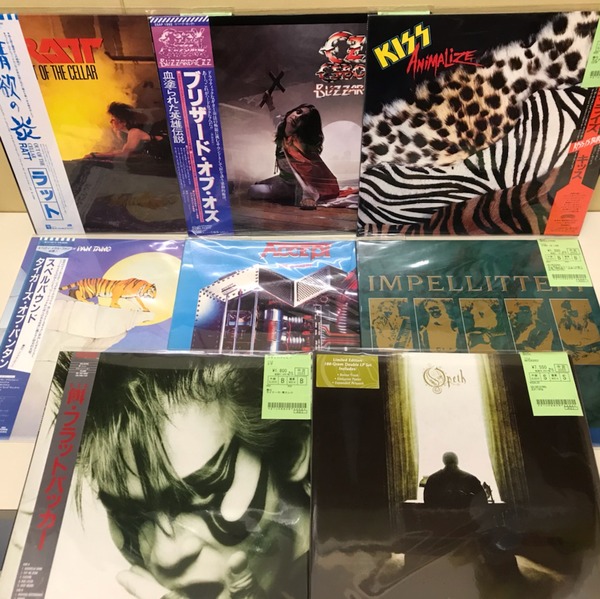 ハードロック、ヘヴィメタルの定番中古レコード、まとめて入荷