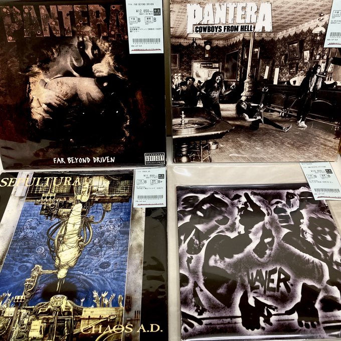 ⛧METAL中古新入荷情報⛧】PANTERA, SEPULTURA, SLAYERなど90