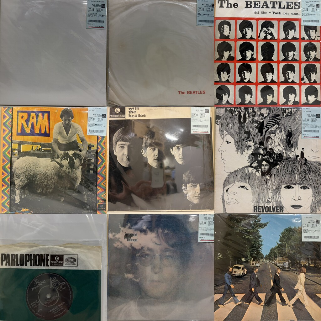 ジョンレノン／UK初盤1Uの1Pと1GM／ポーキー・ペコ刻印背絞／beatles ロック中古レコード入荷情報】＊THE BEATLES＊ UKオリジナル盤・各国