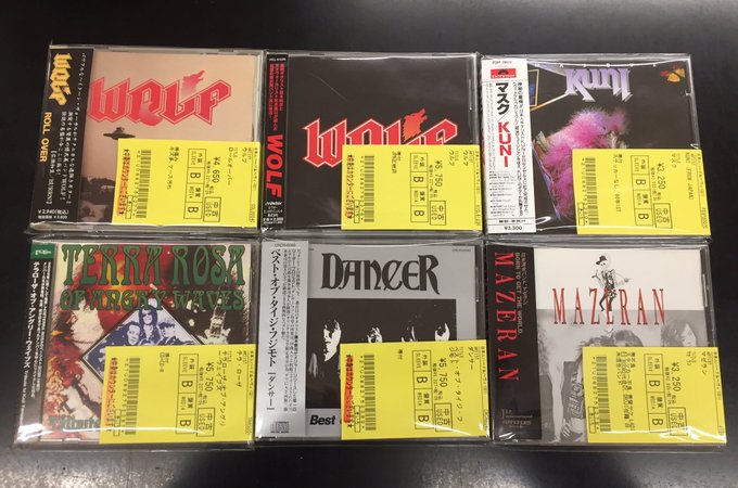 WOLF ROLL OVER 廃盤美品 中古新入荷情報】ウルフ，テラ・ローザなどCD多数入荷いたしました