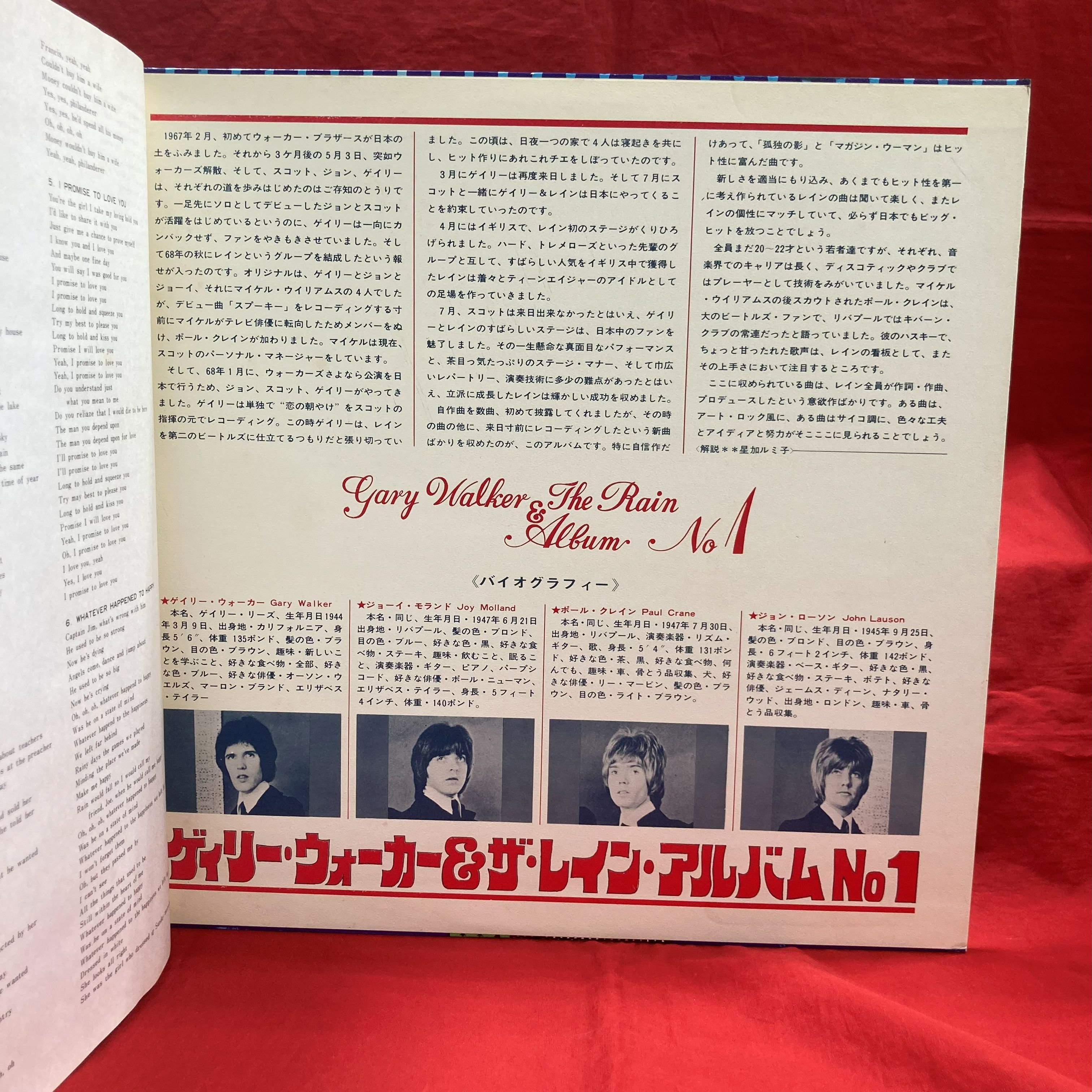 目玉商品紹介''メガレア''ゲイリー・ウォーカー&ザ・レイン国内唯一作