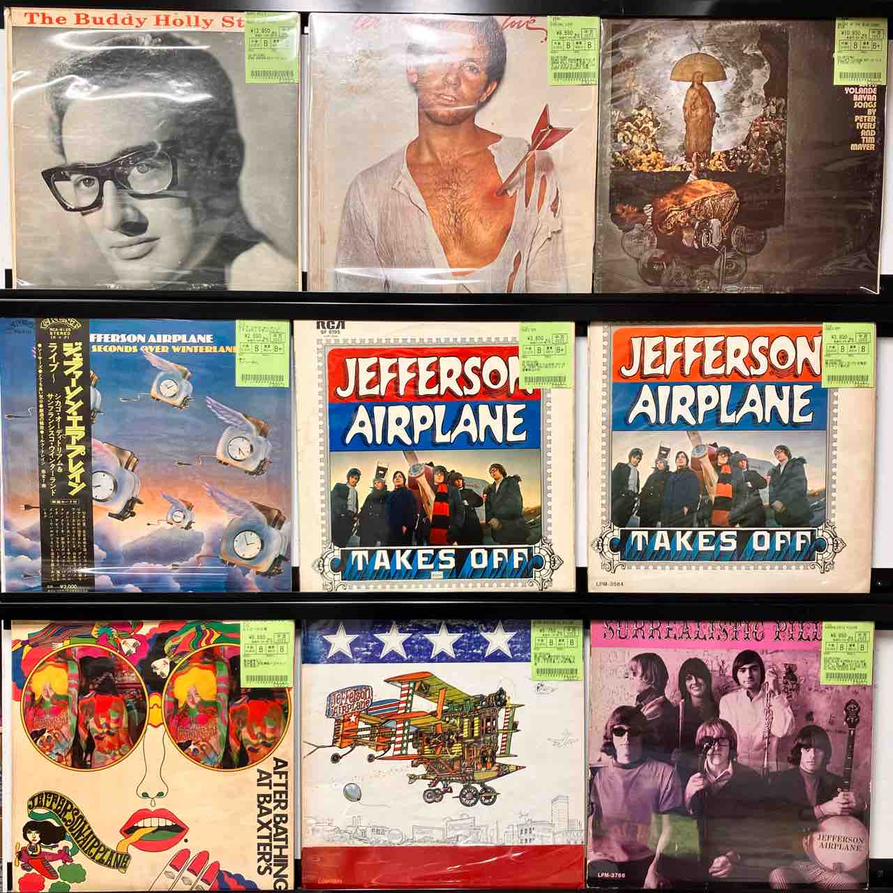 PETER IVERS」「J.GEILS BAND」「JEFFERSON AIRPLANE」など 60's