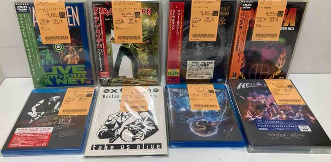 メタル映像作品』中古DVD、ブルーレイがまとまって入荷いたしました
