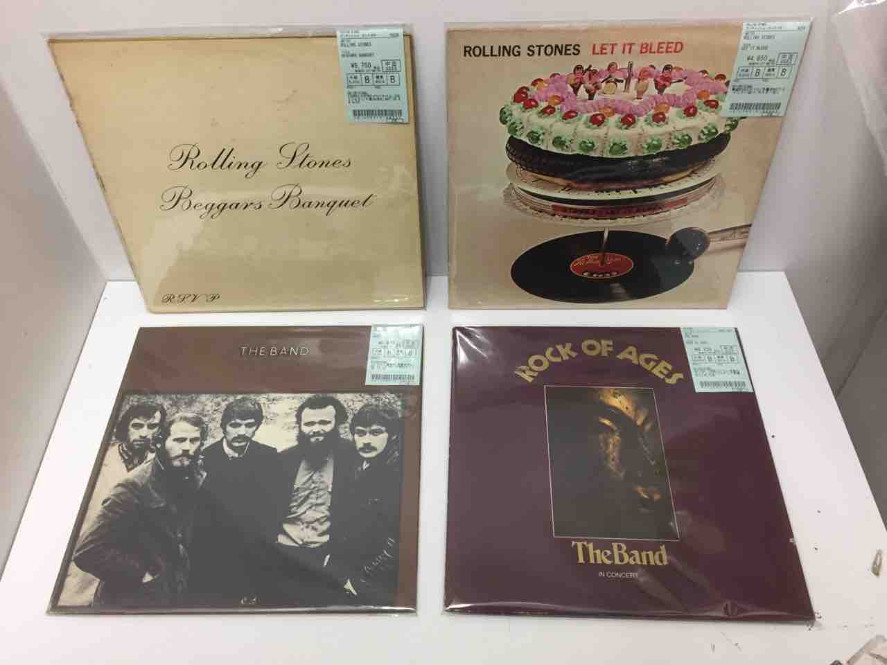 BOB DYLAN」「ROLLING STONES」「THE BAND」他オリジナル盤各種