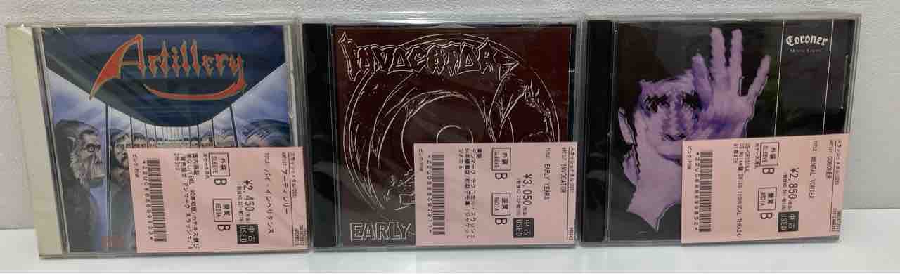 ◤メタル◢ スラッシュメタル中古CDまとまって入荷いたしました