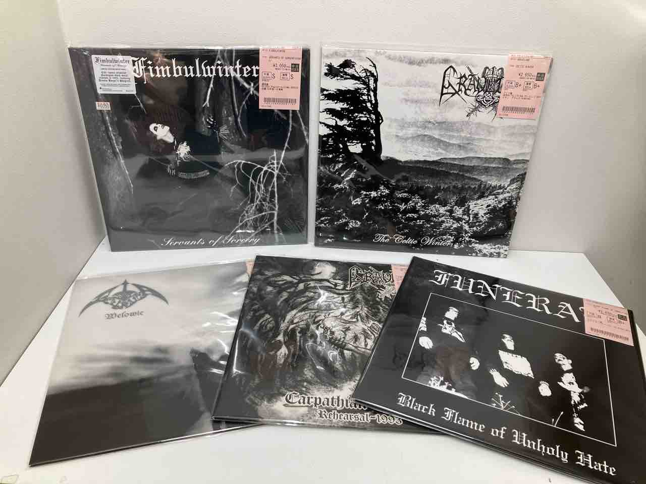 FIMBULWINTER、GRAVELANDなどデス/ブラックメタルの中古レコードが入荷