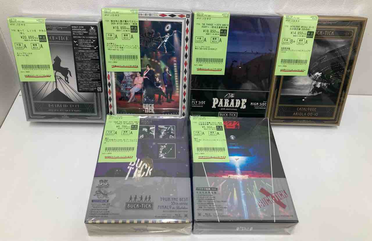 G.W.セール】BUCK-TICKの映像作品がまとまって入荷いたしました