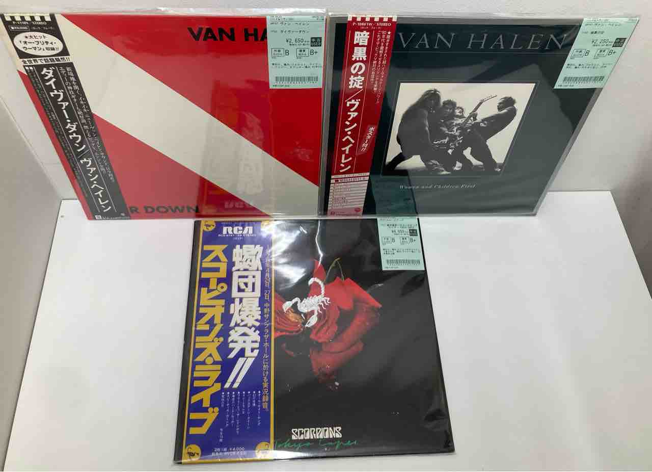 メタル廃盤レコード】国内帯付、オリジナル盤のメタル中古レコードが