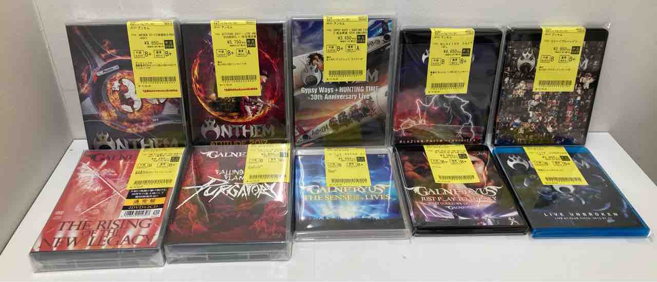 G.W.セール】J-メタルの映像作品がまとまって入荷いたしました