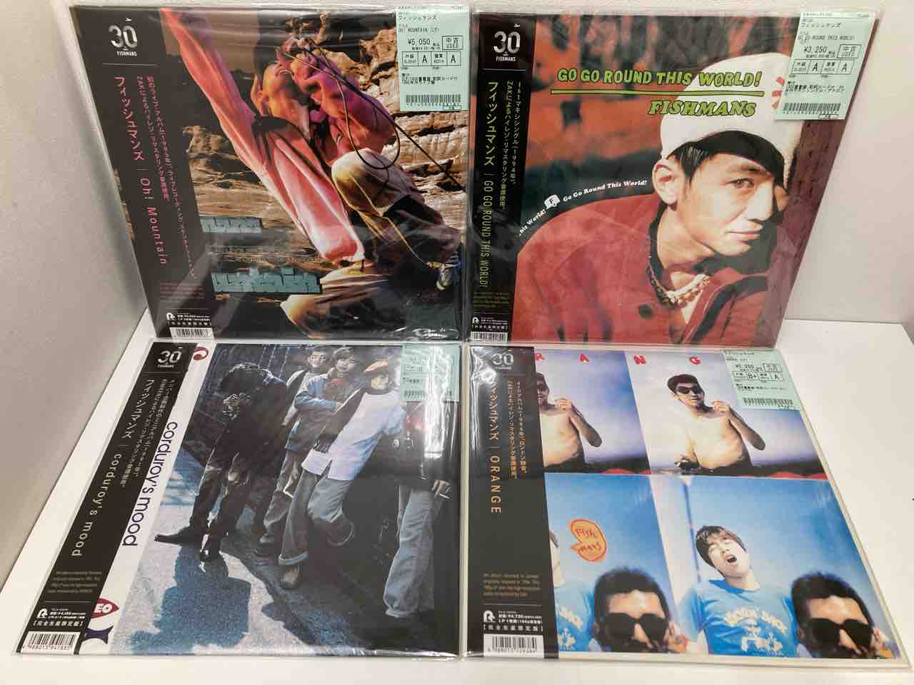 フィッシュマンズ】高額盤中古レコード6点まとめて入荷いたし