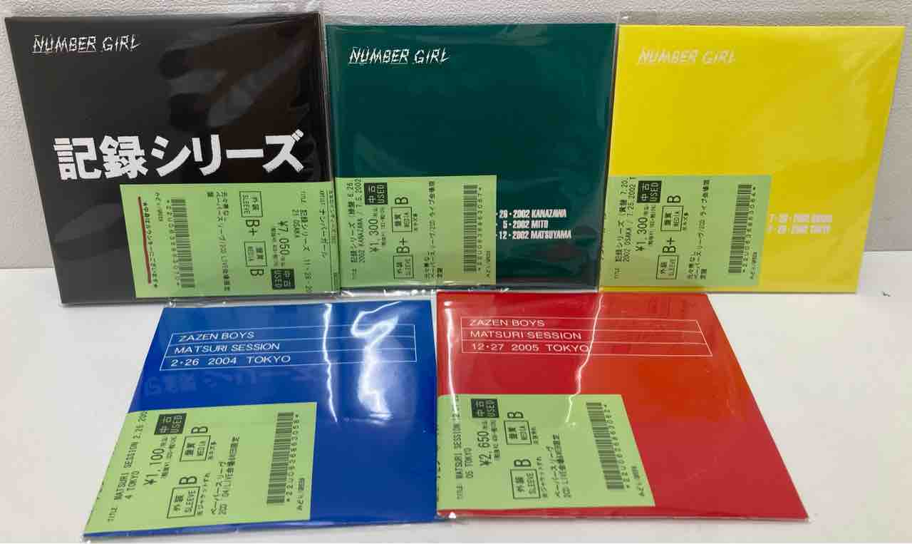 ナンバーガール』『ザゼン・ボーイズ』LIVE会場&WEB限定販売のライブ
