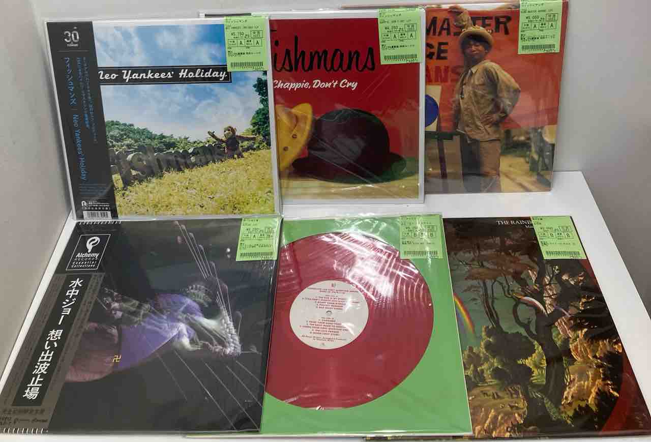 未開封レコード６枚セット 純国産レコードラック 6BOX ナチュラル/レコードラック｜CD