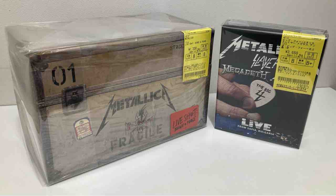 スラッシュメタル四天王『BIG 4』、『メタリカ』や『X』の中古BOX