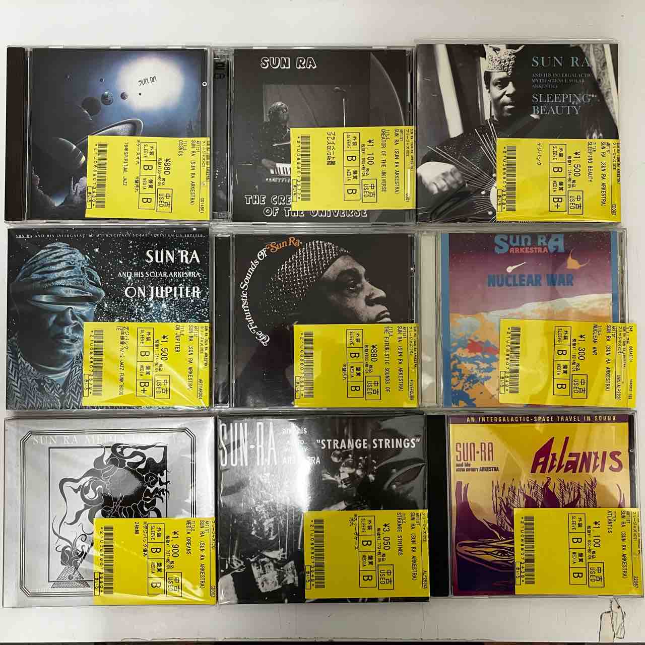 音楽巨人「サン・ラ」関連中古CDまとまって大量入荷