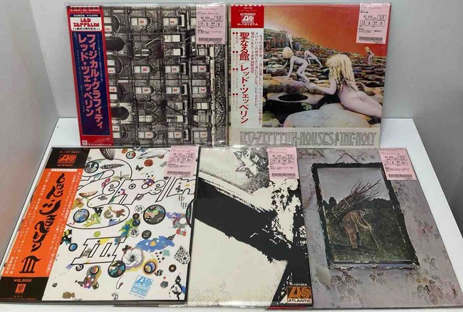 レッド・ツェッペリン』国内盤帯付き！中古レコードまとめて5タイトル