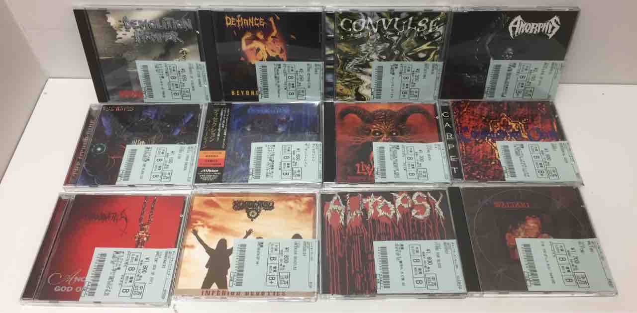 OBSCENITY CD 9枚+DEMOセット!デスメタル! OBSCENITY』『CARNAGE』『INCUBUS』他、スラッシュ/デスメタル