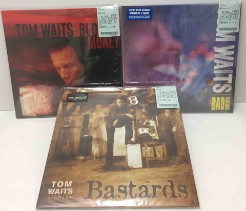 TOM WAITS トム・ウェイツ 3タイトル中古レコード新入荷情報