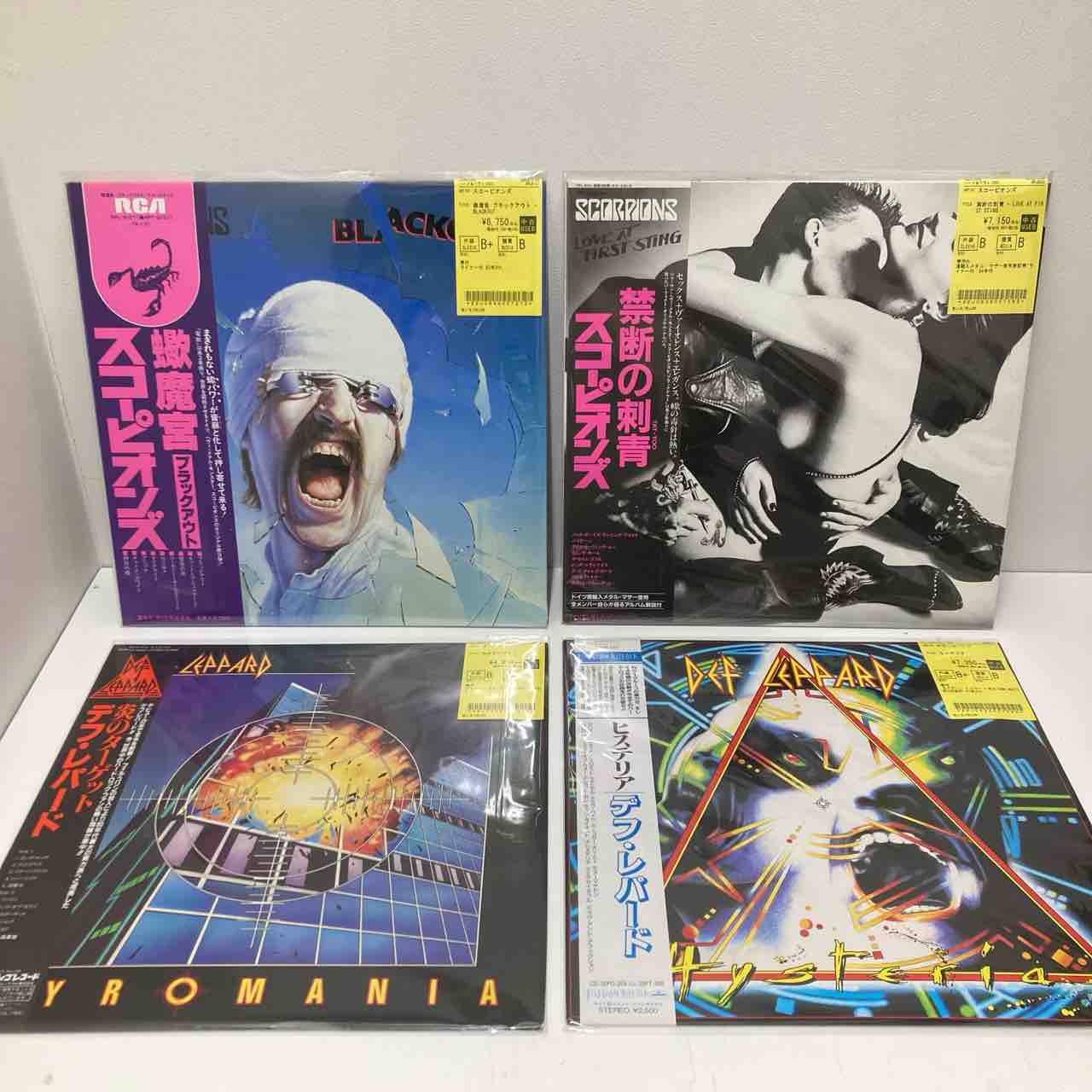 スコーピオンズやデフ・レパードなど中古レコード多数入荷しております