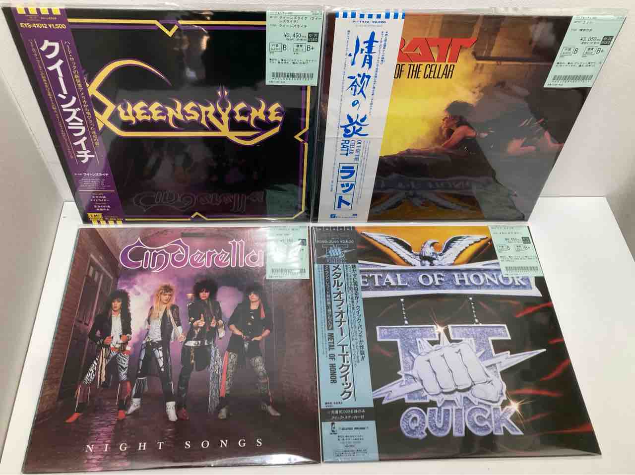 メタル廃盤レコード】国内帯付、オリジナル盤のメタル中古レコードが