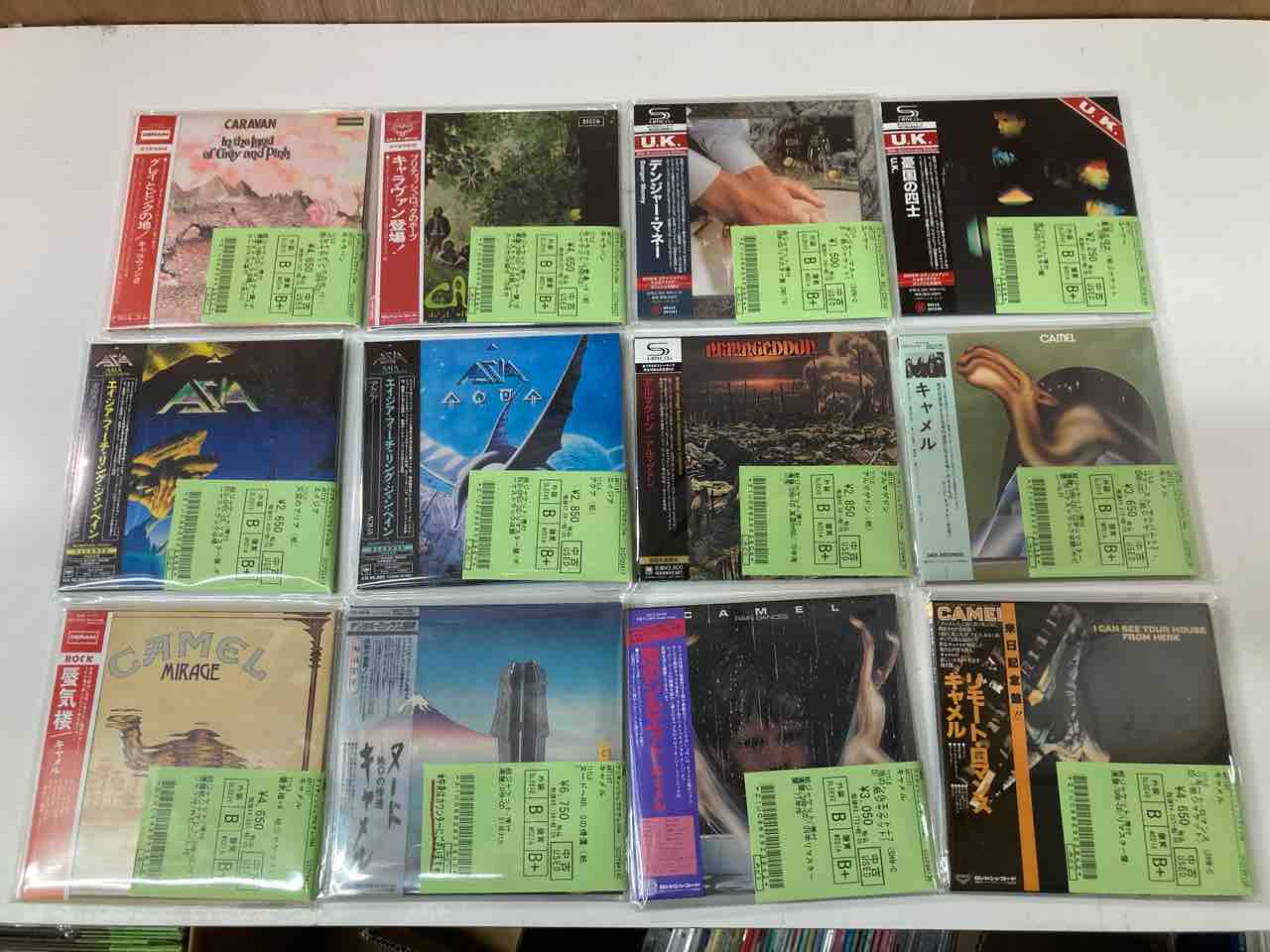 イエス/キャメル/エイジアなどプログレ紙ジャケットCD大量入荷