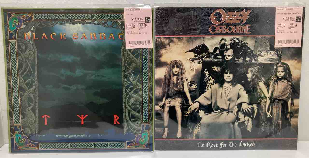 BLACK SABBATH】【OZZY OSBOURNE】各種オリジナル盤中古レコードが