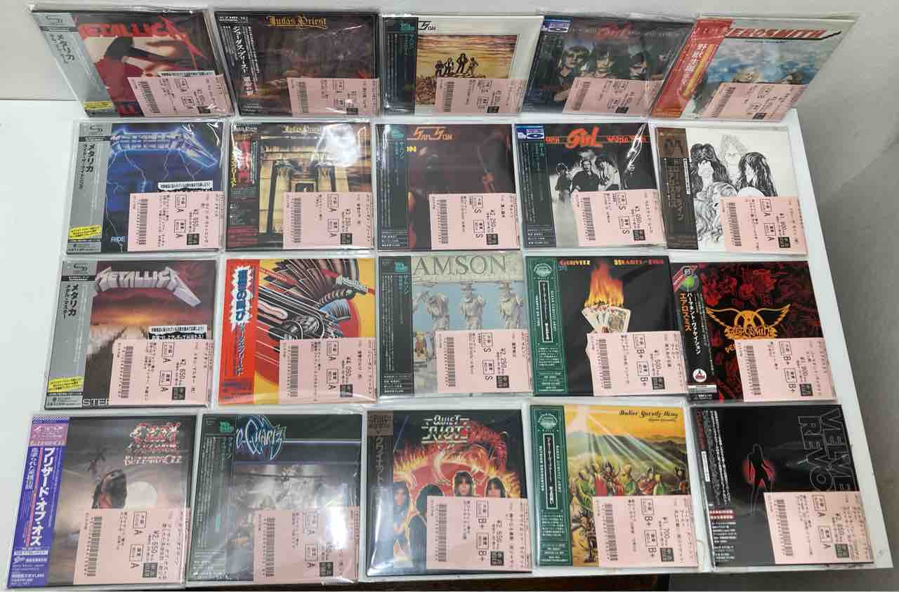 メタル中古紙ジャケットCDがまとまって入荷いたしました