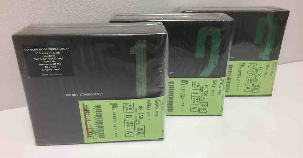 DEPECHE MODE』SINGLES BOX 1,2,3入荷いたしました。 : ディスク 