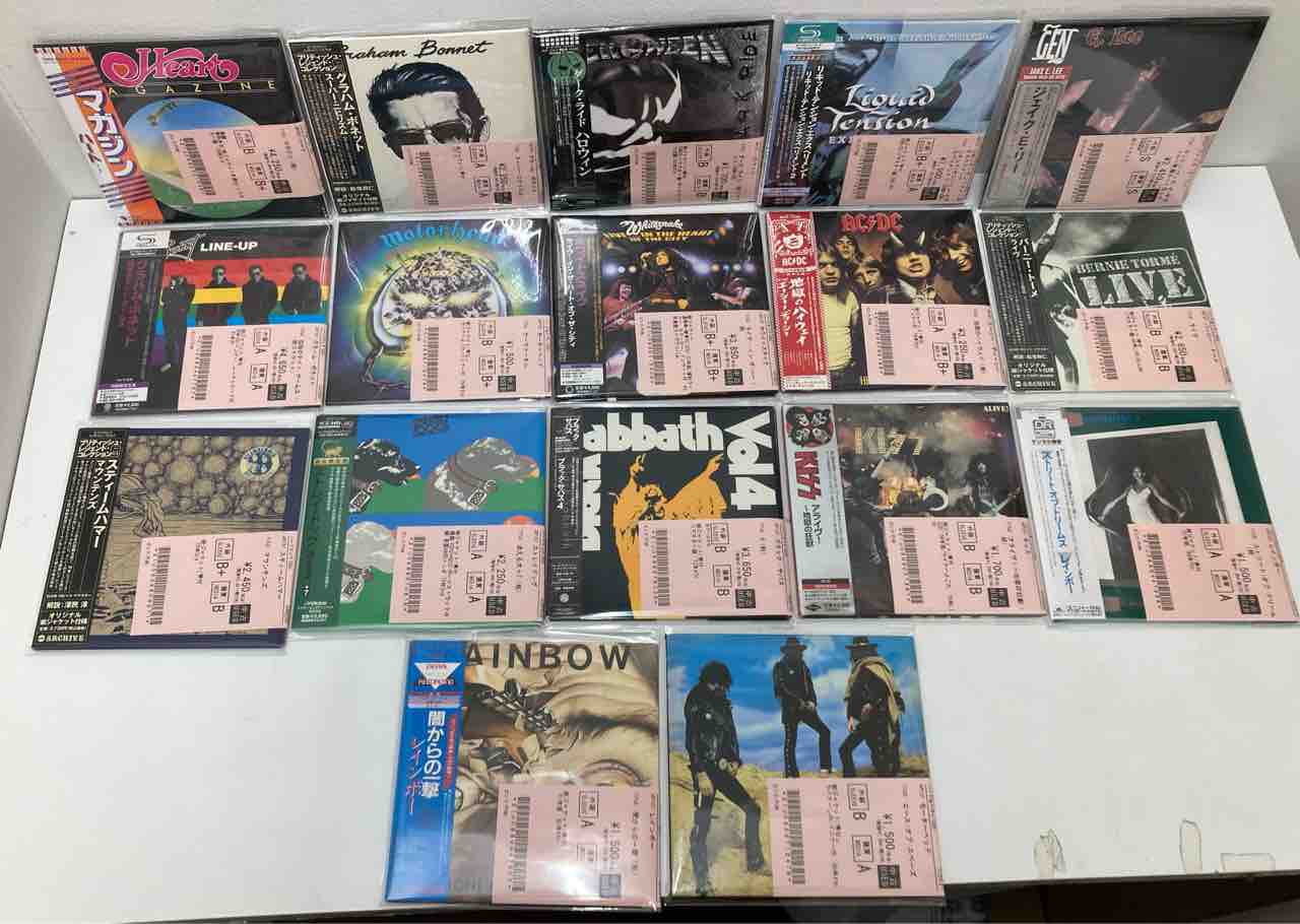 メタル中古紙ジャケットCDがまとまって入荷いたしました