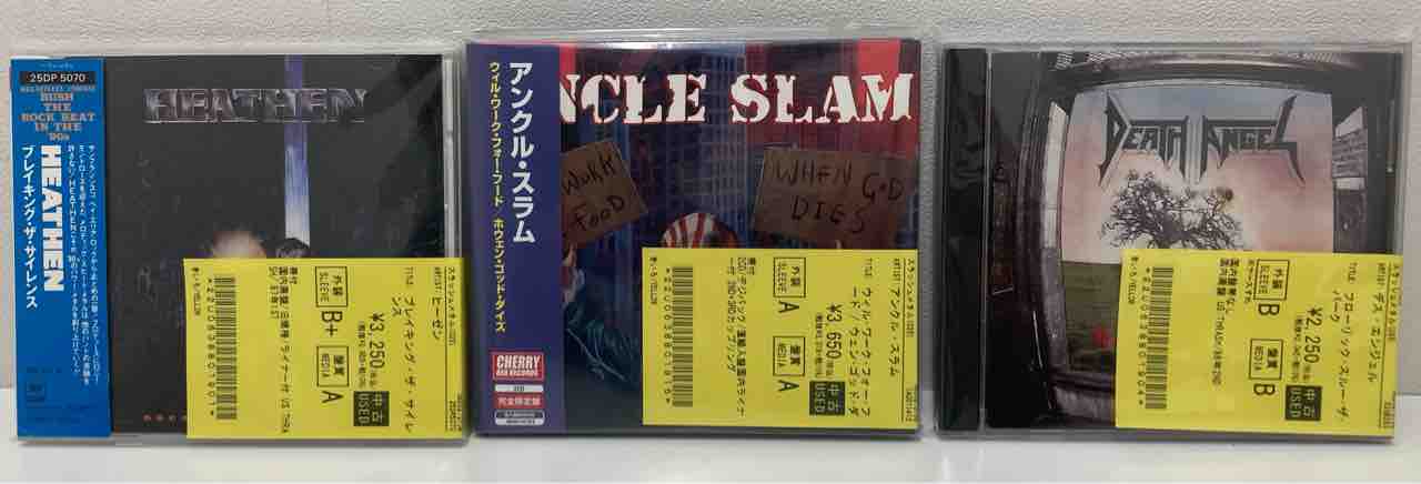 ◤メタル◢ スラッシュメタル中古CDまとまって入荷いたしました