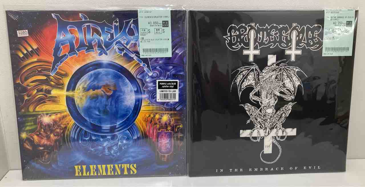 デスメタル/ブラックメタルの中古レコードがまとまって入荷