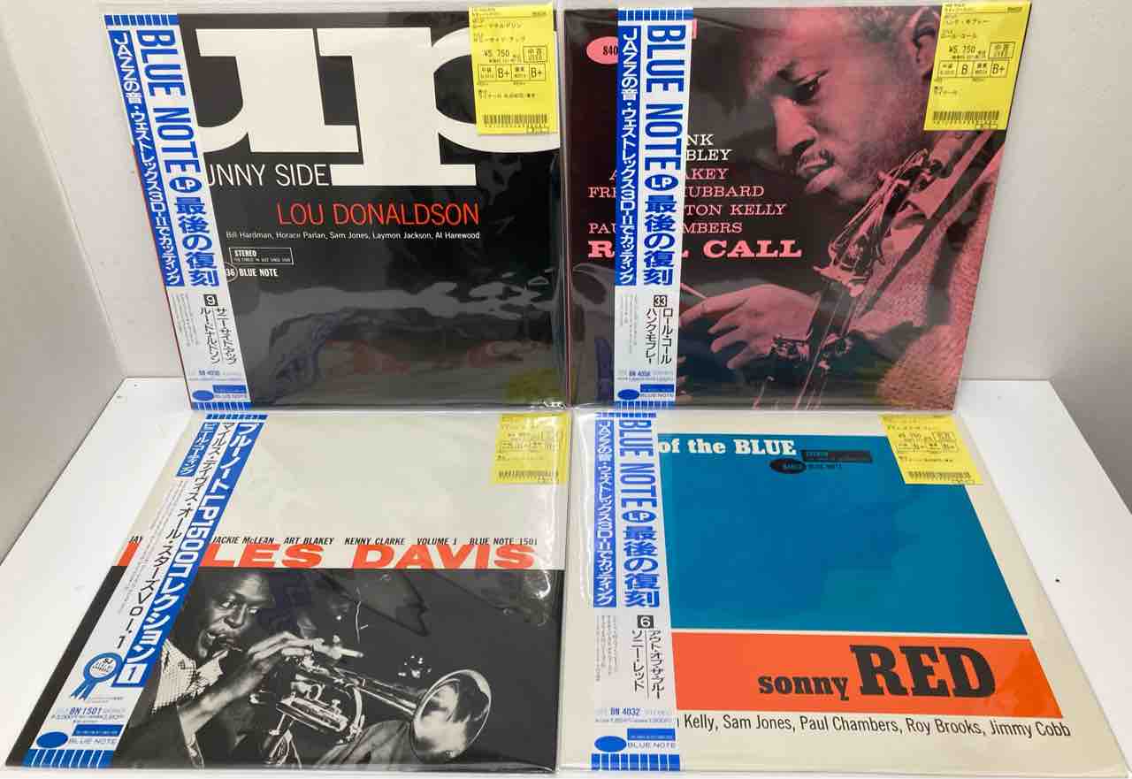 BLUE NOTE帯付き国内盤ジャズレコード各種入荷しました