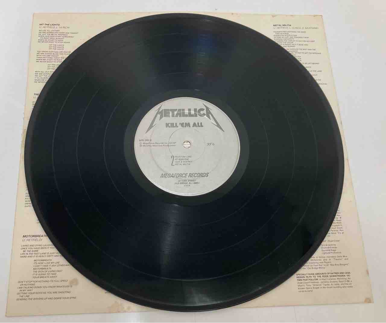 llica - Kill 'Em All (帯付き)レコード　1984年 メタリカ]の『KILL 'EM ALL』のUSオリジナル盤中古レコードや