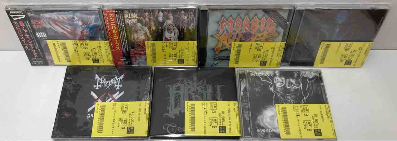 スラッシュ/デス系の廃盤規格中古CDがまとまって入荷いたしました