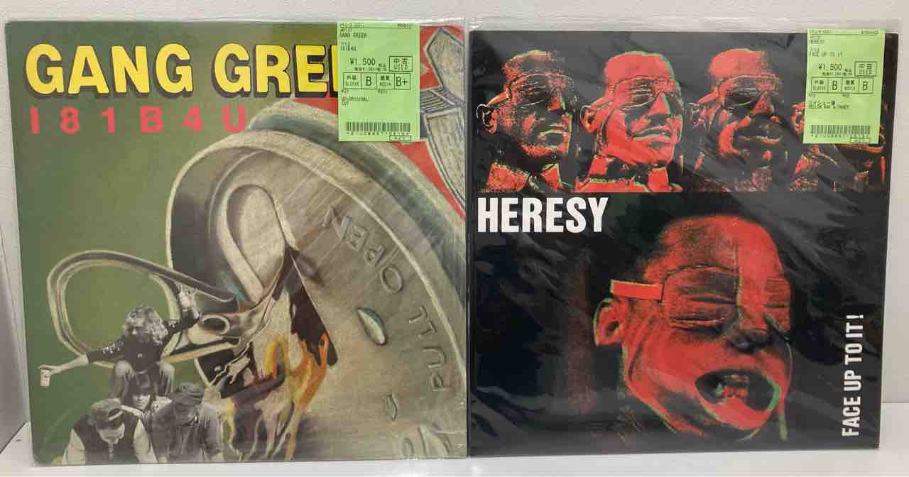 オリジナル盤を多数含む80Sハードコアの中古レコードが入荷いたしまし