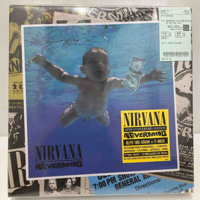 NIRVANA30周年記念未開封BOXなど！80'90'ロック中心にオールジャンル