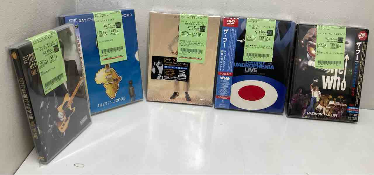 THE WHO】関連の中古CD、DVDがまとまって入荷いたしました