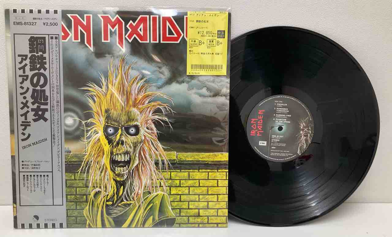 アイアン・メイデン 鋼鉄の処女 国内盤 LPレコード　帯付き ◤メタル◢ ガンズ・アンド・ローゼズ 『GN'R ライズ』、アイアン