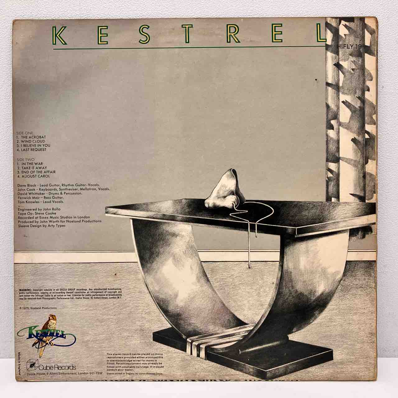 英国メロトロン・プログレの至宝「KESTREL」UKオリジナル盤入荷