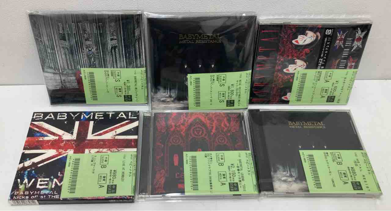ベビーメタル』CD、映像作品、アパレル品などがまとまって入荷いたし