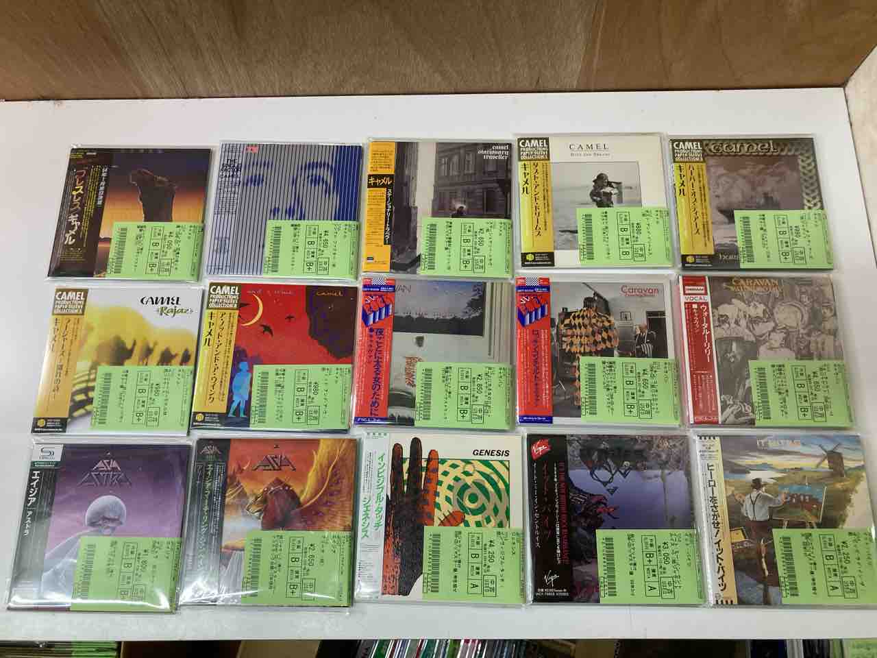 イエス/キャメル/エイジアなどプログレ紙ジャケットCD大量入荷