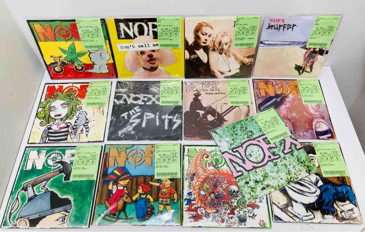 nofx　　　レコード NOFXの『HOFX』『LEAVE IT ALONE 10inch』などレア盤から7