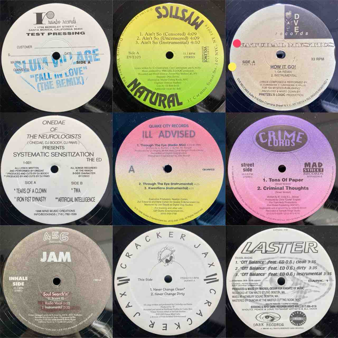 90's UNDERGROUND HIP HOP 12