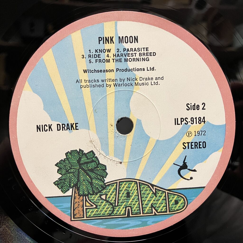 詳細】NICK DRAKE / PINK MOON (ILPS9184) 美盤コンディション