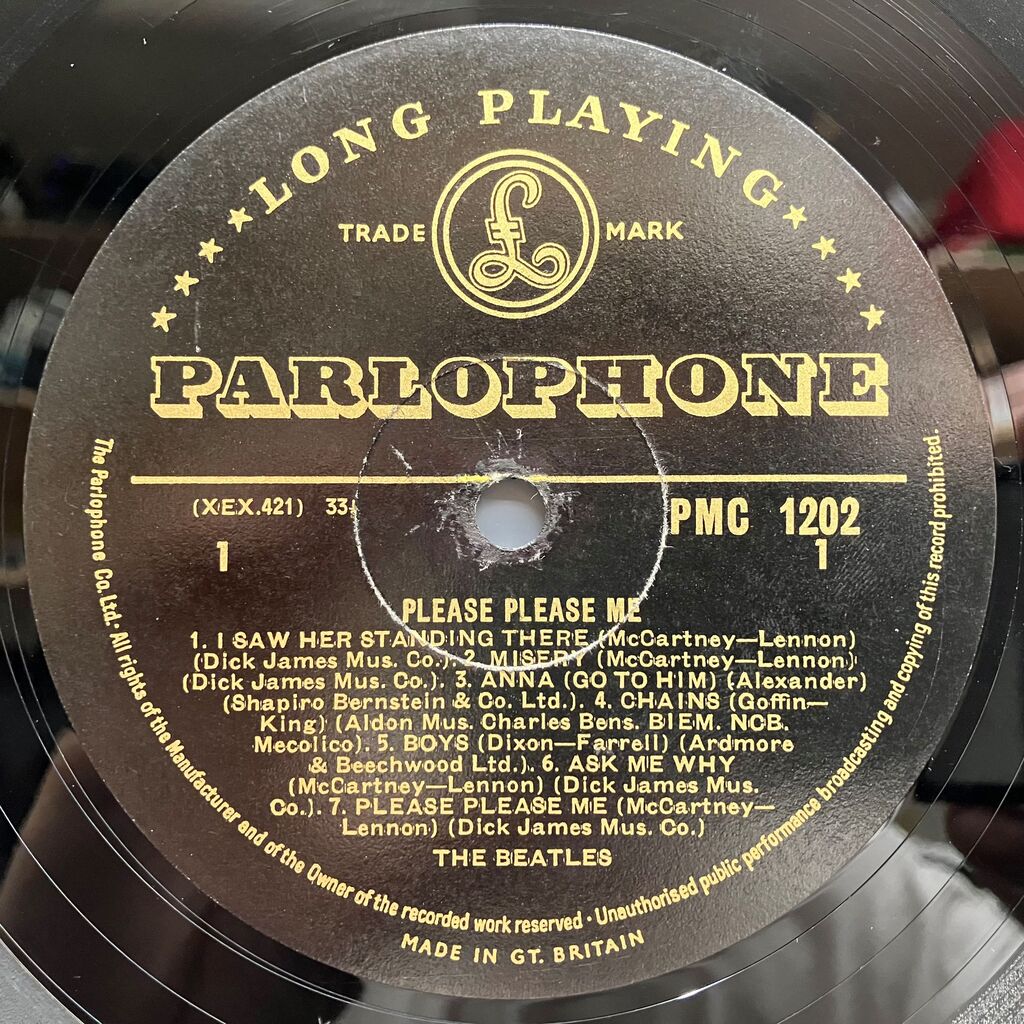 Beatles PLEASE PLEASE ME のGold Parlophone Stereo盤のお値段